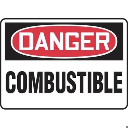 Accuform OSHA DANGER SAFETY SIGN COMBUSTIBLE MCHL103XV MCHL103XV